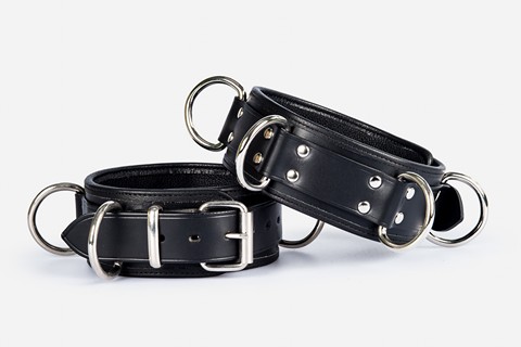 63mm Heavy Duty Slave Collar with 4 D~Rings